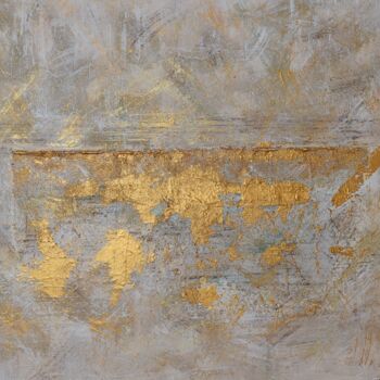 Ζωγραφική με τίτλο "ATLAS" από Sandra Ballve, Αυθεντικά έργα τέχνης, Ακρυλικό Τοποθετήθηκε στο Ξύλινο φορείο σκελετό