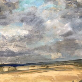 Картина под названием "Northallerton" - Sandra Haney, Подлинное произведение искусства, Масло Установлен на Другая жесткая п…