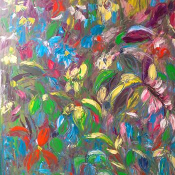 Pintura titulada "Ambre sépia" por Sandra Land, Obra de arte original, Oleo
