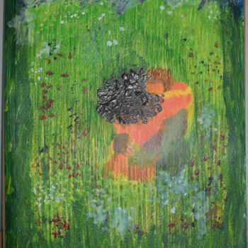 Painting titled "Insieme" by Sandra Ligato, Original Artwork, Acrylic Mounted on Wood Stretcher frame
