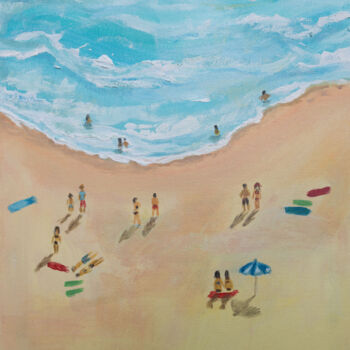 Pintura intitulada "Summer Vacation" por Sandra Milojkovic (COLE), Obras de arte originais, Acrílico