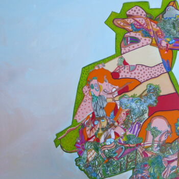 Pittura intitolato "Habitat" da Sandra Pohin, Opera d'arte originale, Acrilico
