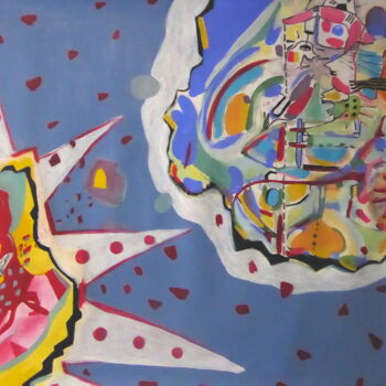 Pittura intitolato "Nuage" da Sandra Pohin, Opera d'arte originale, Acrilico