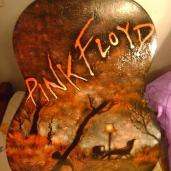 Pintura titulada "Guitarra Pink Floyd…" por Sandra Belluzzo, Obra de arte original, Otro