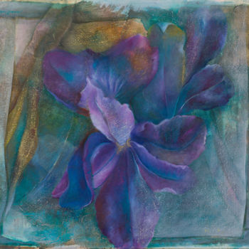 Pintura intitulada "Flor de Lis" por Sandra Filardi, Obras de arte originais, Aquarela