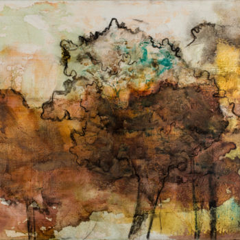 Pintura intitulada "Árvores do Brasil" por Sandra Filardi, Obras de arte originais, Óleo