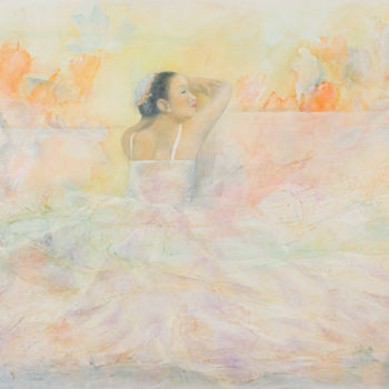 Peinture intitulée "Bailarina de Ávila…" par Sandra Filardi, Œuvre d'art originale, Huile