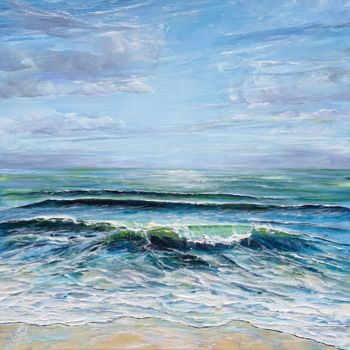 Pittura intitolato "Beachday" da Sandra Gebhardt-Hoepfner, Opera d'arte originale, Acrilico