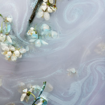 Fotografie mit dem Titel "Blue Petals" von Sandra Platas Hernández, Original-Kunstwerk, Digitale Fotografie