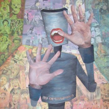 Pintura titulada "ho oponopono" por Sandra Tysak, Obra de arte original, Oleo