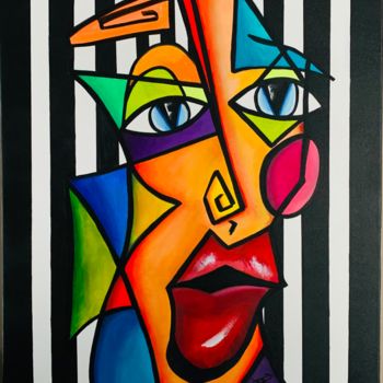 Painting titled "Reverso" by Brugeras Sandrine, Original Artwork, Acrylic