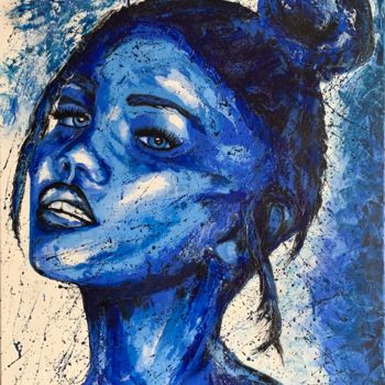 Painting titled "Maya" by Brugeras Sandrine, Original Artwork, Acrylic