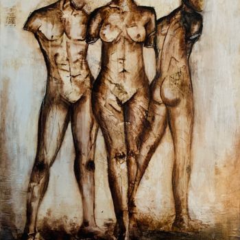 Peinture intitulée "Différences" par Brugeras Sandrine, Œuvre d'art originale, Acrylique