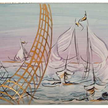Design intitulée "Jolis bateaux.2" par Sandrine Audevard, Œuvre d'art originale