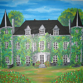 Peinture intitulée "vieux-chateau.jpg" par Saba, Œuvre d'art originale