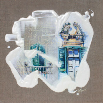 Malarstwo zatytułowany „PUGLIA 22” autorstwa Sandrine Blondel, Oryginalna praca, Akryl Zamontowany na Drewniana rama noszy
