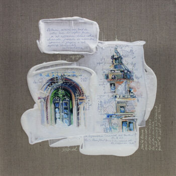 Malarstwo zatytułowany „PUGLIA 23” autorstwa Sandrine Blondel, Oryginalna praca, Akryl Zamontowany na Drewniana rama noszy