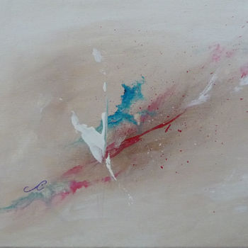 Malerei mit dem Titel "Evanescence" von Sandrine Chalot, Original-Kunstwerk, Acryl