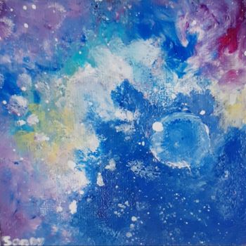 Painting titled "" GALAXIE "" by Sandyana Creations, Original Artwork, Acrylic