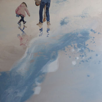 Картина под названием ""assistant chercheu…" - Sandrine Gergaud, Подлинное произведение искусства, Акрил Установлен на Дерев…