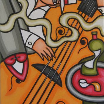 Painting titled "Ça jazz" by Guena, Original Artwork, Acrylic