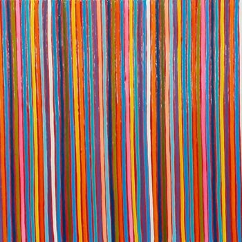 "Colors vibrations p9" başlıklı Tablo Guena tarafından, Orijinal sanat, Akrilik Ahşap Sedye çerçevesi üzerine monte edilmiş