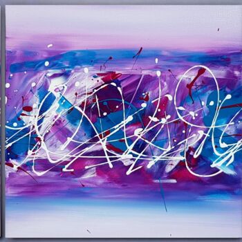 Painting titled "VELOURS" by Sandrine Hartmann, Original Artwork, Acrylic Mounted on Wood Stretcher frame