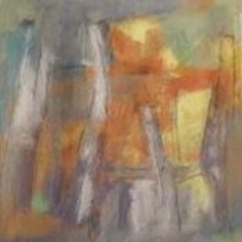 Painting titled "barrière" by Sandrine Wely, Original Artwork