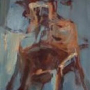 Painting titled "La chaise" by Sandrine Wely, Original Artwork