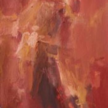 Painting titled "Rouge" by Sandrine Wely, Original Artwork