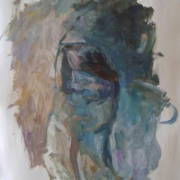 Painting titled "Lourd le silence" by Sandrine Wely, Original Artwork