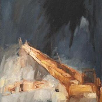 Pittura intitolato "Un passage" da Sandrine Wely, Opera d'arte originale, Olio