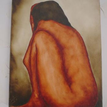 Painting titled "solitude" by Sandrine Sàn, Original Artwork