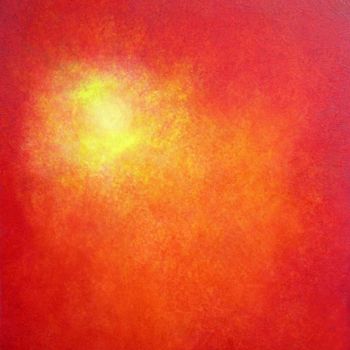 Painting titled "Inner Fire / Feu In…" by Sandrine Auriac, Original Artwork, Oil