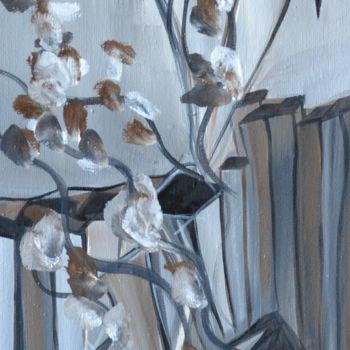 Malarstwo zatytułowany „Le cerisier de la m…” autorstwa Sandrine Damour, Oryginalna praca, Olej