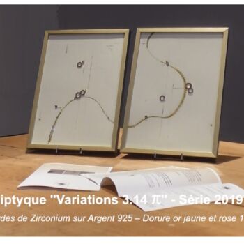 Художественная композиция под названием "Variations 3.14 π" - By 14janvier, Подлинное произведение искусства, Ювелирные изде…