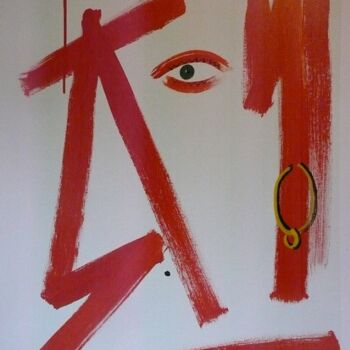 Painting titled "Gipsy king." by Sandro Sabatini, Original Artwork, Enamel