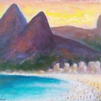 Peinture intitulée "Rio de Janeiro" par Sandro José, Œuvre d'art originale, Acrylique