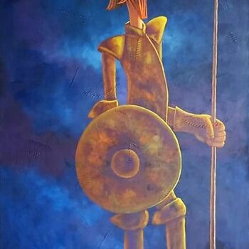 Painting titled "Dom Quixote II" by Sandro José, Original Artwork, Acrylic