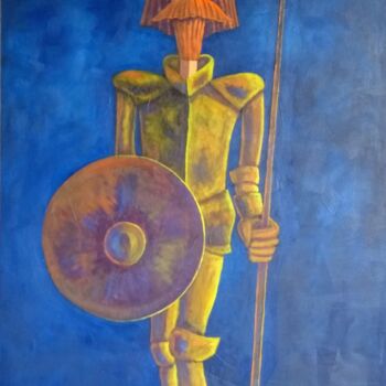 Painting titled "Dom Quixote I" by Sandro José, Original Artwork, Acrylic