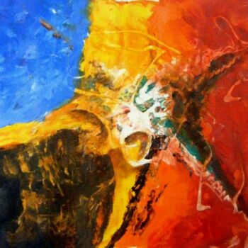Pittura intitolato "Abstrato 2" da Sandro José Da Silva, Opera d'arte originale, Olio