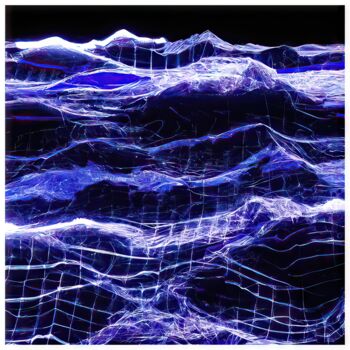 Arts numériques intitulée "Waves #7523" par Sandro, Œuvre d'art originale, Peinture numérique