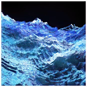 Digital Arts titled "Waves #5538" by Sandro, Original Artwork, Digital Painting