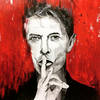 Peinture intitulée "David BOWIE" par Sandrine Vyncke, Œuvre d'art originale, Acrylique