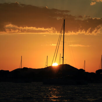 Fotografia zatytułowany „Sunset on La Capte” autorstwa Sandy Badoux, Oryginalna praca, Fotografia nie manipulowana