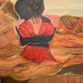 Картина под названием "Assoiffée d amour" - Sandy Madar, Подлинное произведение искусства, Акрил