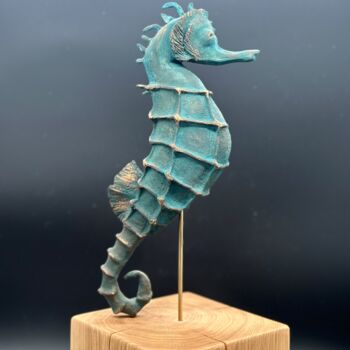 Sculpture titled "Hippocampe #1" by Sange, Original Artwork, Clay