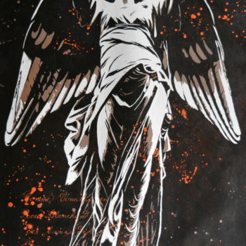 绘画 标题为“Guardian Angel” 由Sangeeta Jaiswal, 原创艺术品, 丙烯
