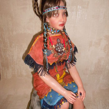 Скульптура под названием "Silicone doll, Chie…" - Vera Sanina, Подлинное произведение искусства, Литьё