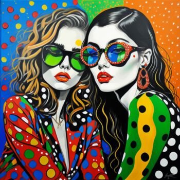 Картина под названием "Women's confidentia…" - Sanja Jancic, Подлинное произведение искусства, Акрил